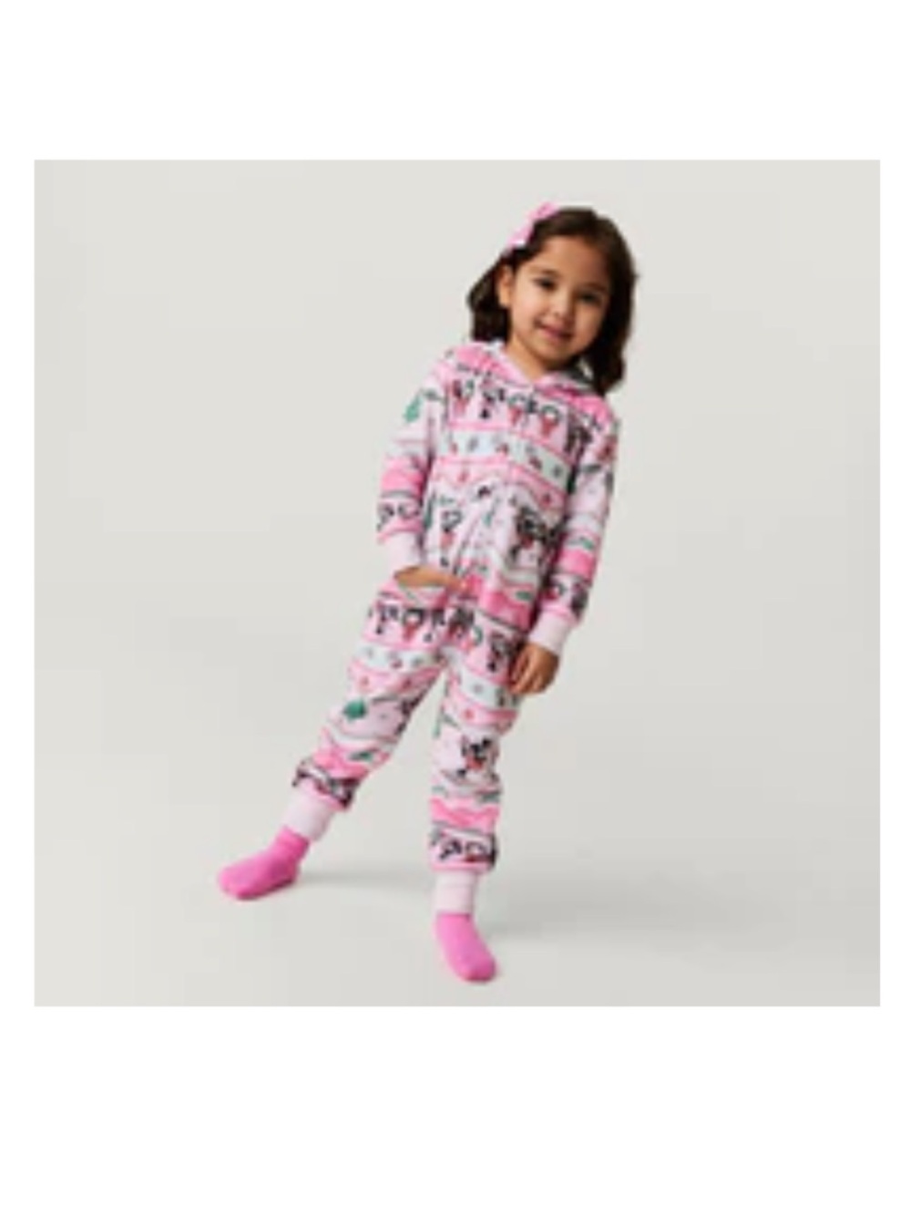 POSH PEANUT DISNEY MINNIE FAIR ISLE PACCI™ HOODED JUMPSUIT - Picture 2 of 10